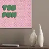Yes fun - Groen - Roze - Stippen PET vilt klein -sfeer6_closeup