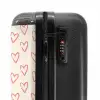Patronen - Patroon van roze hartjes NBS - Handbagage koffer - Kinderen Unisex middel -slot