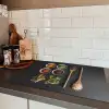 Pollepel - Specerijen - Kruiden - Groen - Bruin - Rustiek Inductie beschermer vinyl 3mm klein -sfeer3
