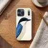 Illustratie - Blauw - Vogel Telefoonhoesje iPhone 17 Pro Max klein -sfeer1