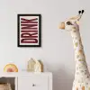 Rood - Vintage - Decoratie - Japandi fotolijst zwart zonder passe partout klein -usfeer4_kinderkamer