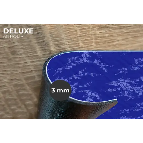 Bloesem - Bloemen - Blauw Placemat vinyl groot 368 -closeup