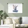 Neushoorn - Baby dier - Dieren Wandkleed katoen klein -sfeer7