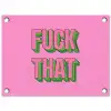 Tekst - Bold - Roze tuinposter los doek klein -3d