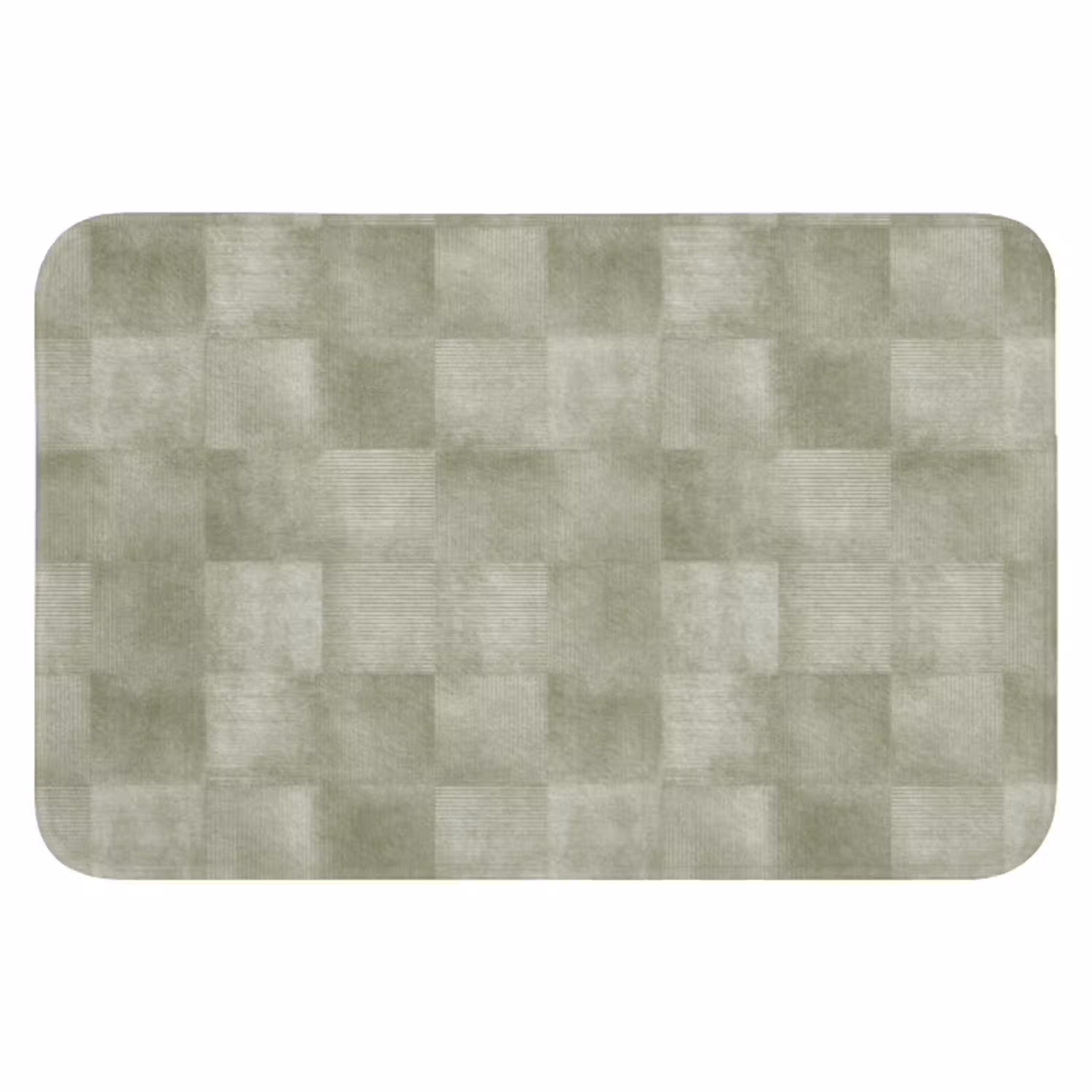 Vlakken - Rustiek - Groen WCmat klein 1009 -3d
