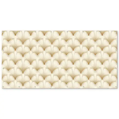 Waaier - Motief -  Goud Balkonbeschermer Duitsland klein 596 -zz_3d