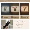 Olifant - Slurf - Mozaïek - Abstract Light Box met batterij (Wandlamp) middel -USP_lichtkleurNL