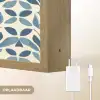Flora - Modern - Blauw Light Box met batterij (Wandlamp) middel 907 -USP_websiteoplaadbaarNL