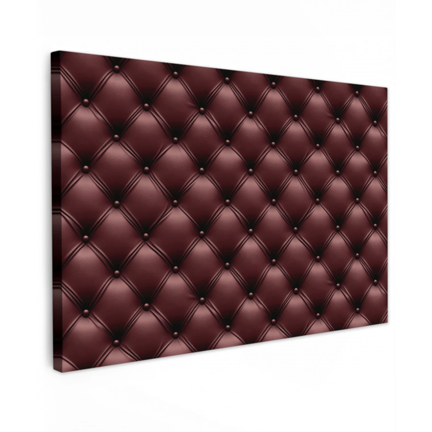 Leer - Patroon - Bordeaux Tuinposter op houten frame 2 cm dik klein 845 -3d