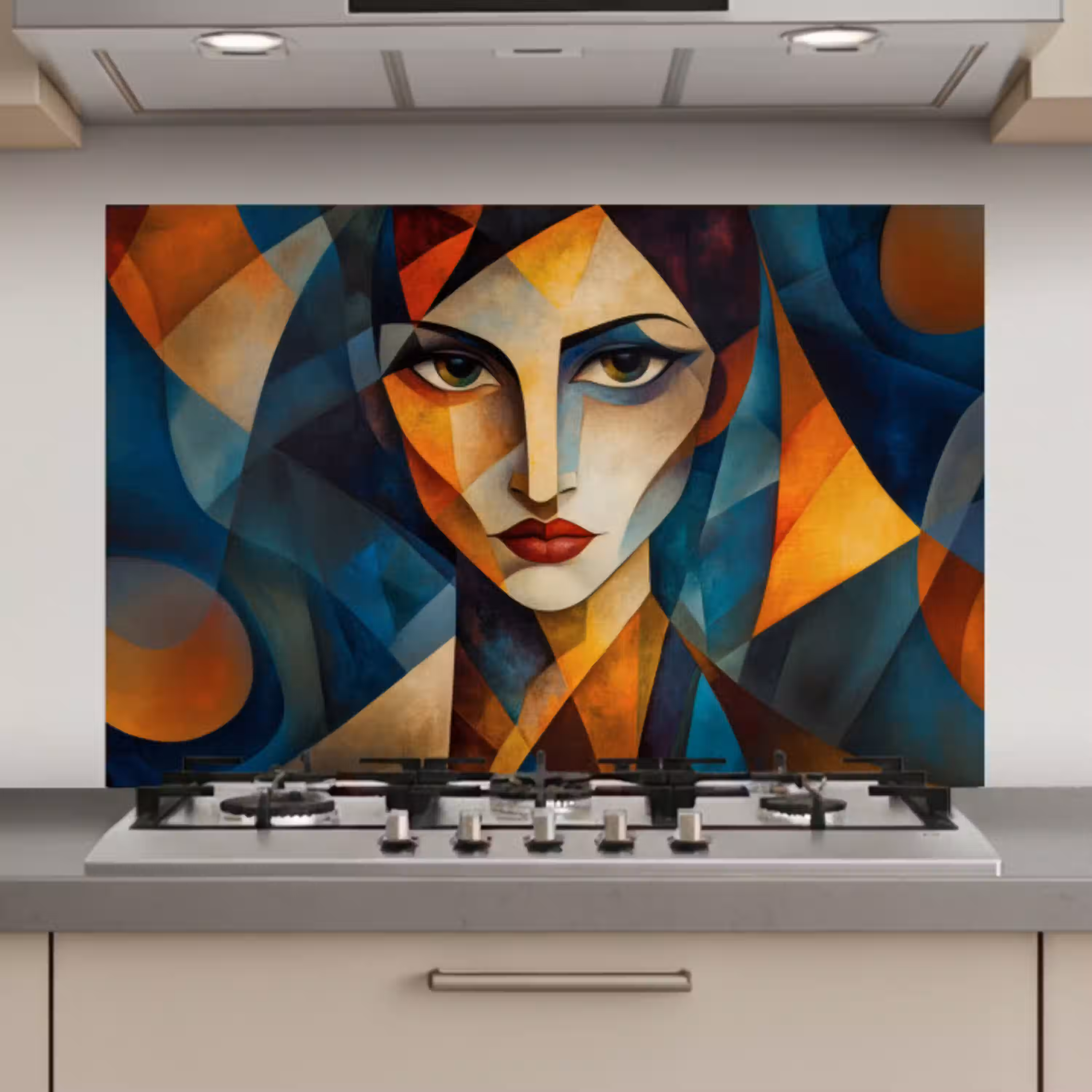 Portret - Abstract - Vormen keuken achterwand spatscherm klein -3d_website