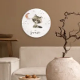 Waterverf - Be brave - Quotes - Kinderen - Jongens - Meisjes Wandcirkel kunststof plaat 5mm dik klein -sfeer1