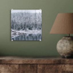 Bos - Reflectie - Meer - Winter - Serene plexiglas 5mm klein -sfeer3