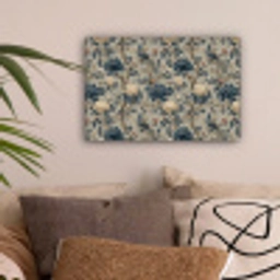 Pauw - Bloemen - Blauw canvas 2cm klein 34 -sfeer1