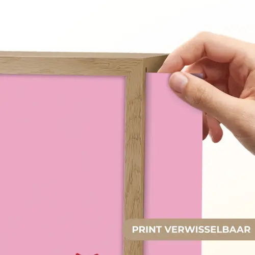 Yes you can do it - Rood - Roze Light Box met batterij (Wandlamp) middel -USP_websiteprintNL