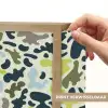 Camouflage - Groen - Blauw - Jongens - Kinderen Light Box met batterij (Wandlamp kind) middel -USP_websiteprintNL