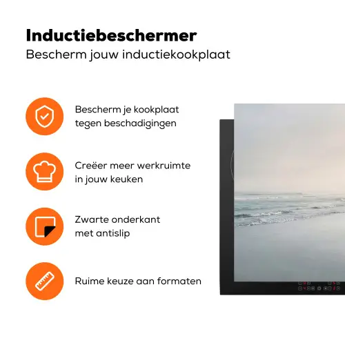 Kustlijn - Strand - Oceaan Inductie beschermer vinyl 3mm klein -zzzzzzz-td-ups