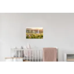 Vlinders - Waterval - Bloemenveld Muursticker klein -kinderkamer