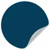 Indigo - Palet - Kleuren Wandcirkel behangsticker klein 186 -3d