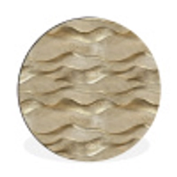 Golven - Patroon - Goud Wandcirkel aluminium klein 190 -3d