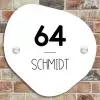 Wit vlak - Modern Naambord Organisch middel -sfeer10