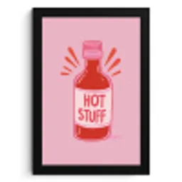Pittig - Rood - Saus - Grafisch KitchenYeah - Keuken - Fotolijst klein -3d