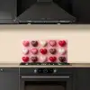 Macarons - Hartjes - Kleurrijk - Roze keuken achterwand spatscherm klein -sfeer1