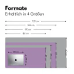 Interieur - Paars - Kleuren - Paarse - Kleur - Effen Muismat XXL klein -ysfeer5_duits
