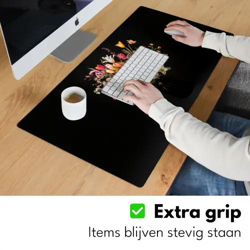 Vaas - Bloemen - Tulpen Muismat XXL klein -sfeer3