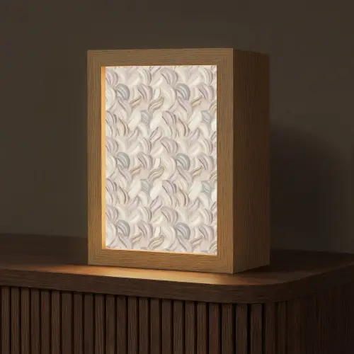 Abstract - Golvend - Pastel Light Box met kabel (Tafellamp) klein 925 -z3d_website