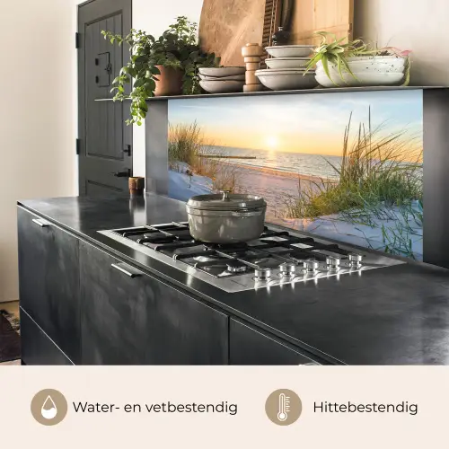 Strand - Zon - Duin - Gras - Zand - Horizon keuken achterwand 2 middel -usp_NL