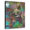Melkmeisje - Johannes Vermeer - Graffiti Textielframe zwart klein -3d