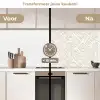 Abstract - Ruit - Beige keuken achterwand 2 middel 871 -voor-na2_NL