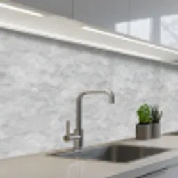 Grijs - Marmer - Mat keuken achterwand 2 middel 871 -3d_schuin