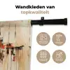 Leeuwenkop - Lijnen - Crème Wandkleed katoen klein -sfeer2