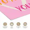 Lucky - Love - Valentijn - Roze poster papier klein -closeup_NL