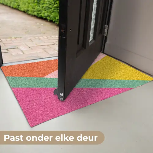 Driehoeken - Kleurrijk - Abstract Deurmat klein -USP_NL