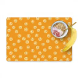 Smileys - Retro - Heel Placemat vinyl groot 368 -zzzproduct_Kitchenyeah-website