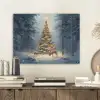 Kerstlicht - Woud - Hert - Donker PET vilt klein -sfeer1