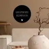 Grote avonturen beginnen klein - Spreuken - Quotes Wandcirkel behangsticker klein -sfeer1