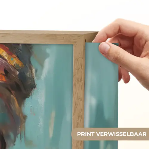 Vrouw - Kunst - Sieraden - Portret Light Box met batterij (Wandlamp) middel -USP_websiteprintNL