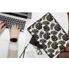 Modern - Monstera - Zwart laptophoes neopreen klein 279 -bureau