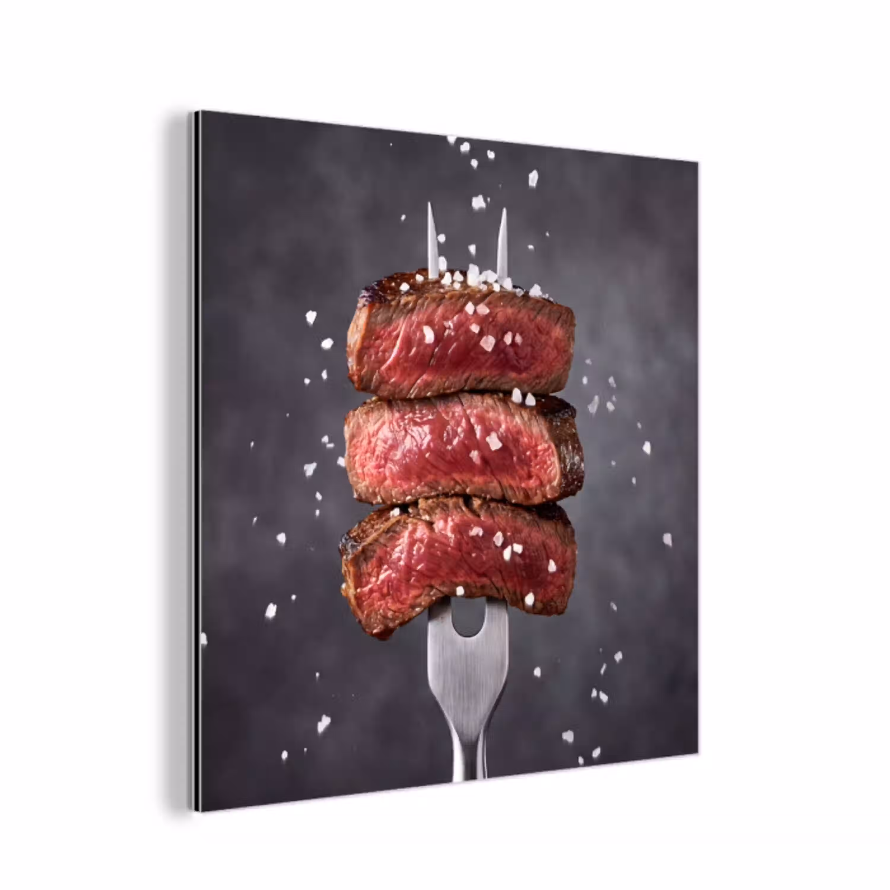 Eten - Vlees - Zout aluminium wit klein -3d