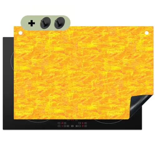 Verf - Texturen - Kwasten - geel Inductie beschemer met haakjes klein 777 -3d
