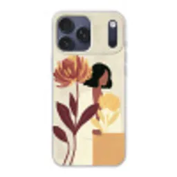 Vrouw - Minimalistisch - Bloem Telefoonhoesje iPhone 17 Pro Max klein -3d