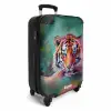Olieverf kunstwerk van een liggende tijger NBS - Handbagage koffer - Unisex middel -productfoto_3d