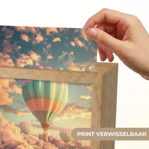 Luchtballon - Dromen - Wolken - Lucht Light Box met kabel (Kinderlampje) klein -USP_websiteprintNL