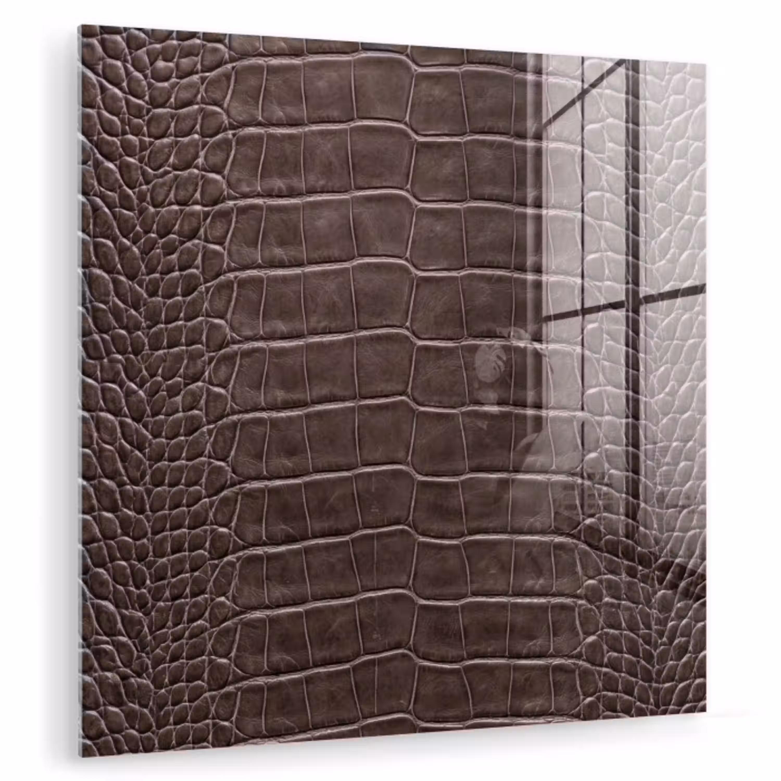 Leer - Krokodil - Mat plexiglas 5mm klein -zzzproduct_nieuw