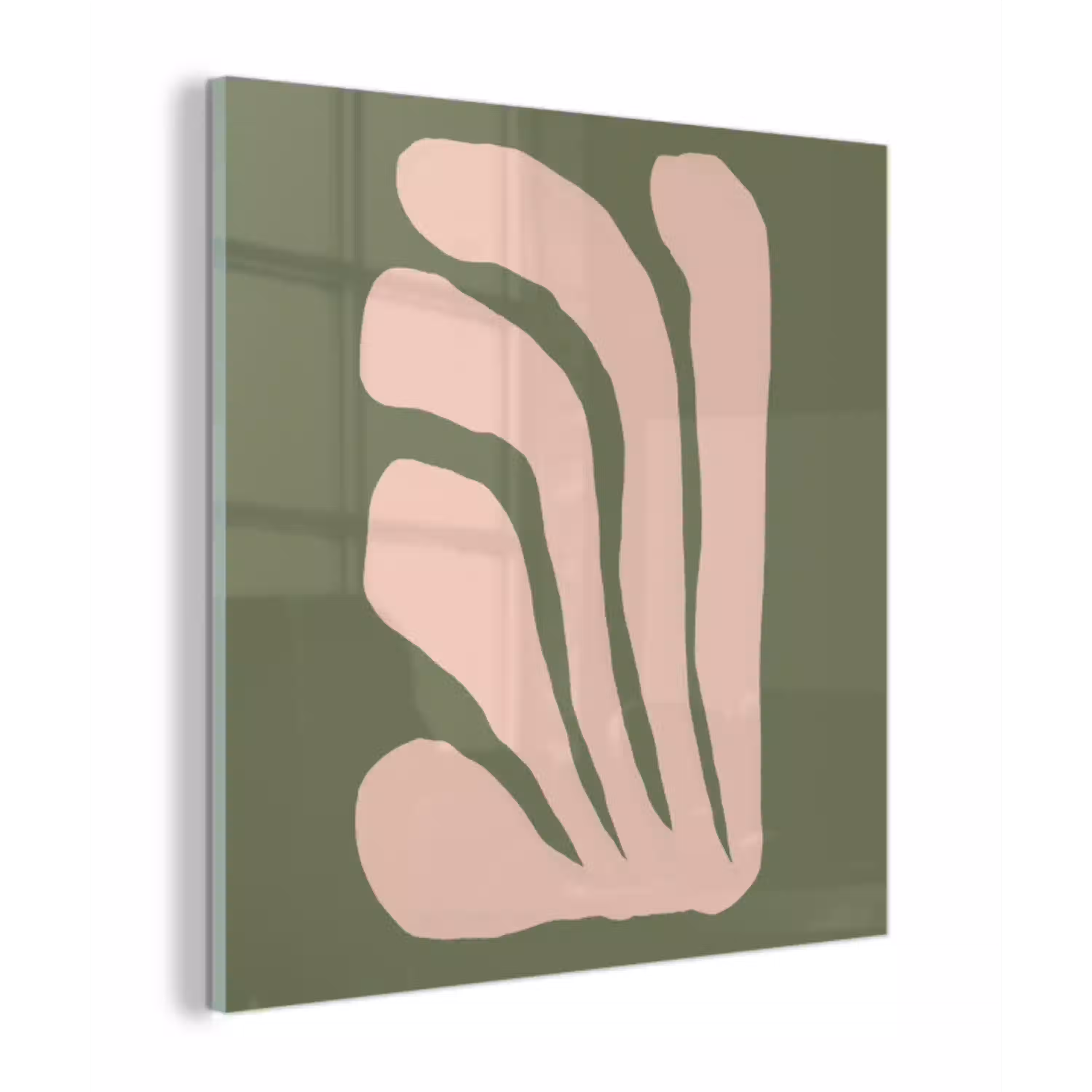 Abstract - Natuur - Pastel - Roze plexiglas 5mm klein -z3d