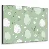 Groen - Eieren - Patroon Textielframe zwart klein -3d