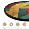 Abstract - Kerst - Goud - Rood - Groen Fotolijst rond zonder passe partout klein -closeup_NL